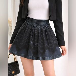 BCBGMaxazria  Black Silk Skirt